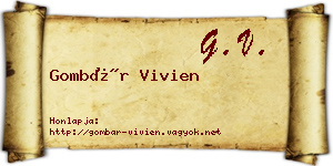 Gombár Vivien névjegykártya