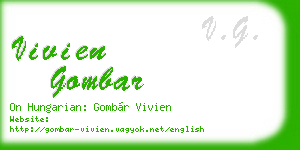 vivien gombar business card