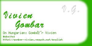 vivien gombar business card